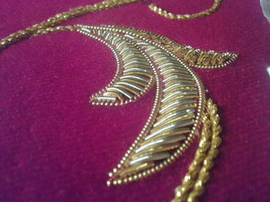 Красный, подарок митрополиту Меркурию, шитье шнурами и канителью (14)